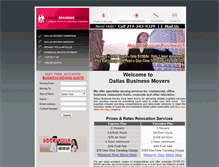 Tablet Screenshot of dallasbusinessmovers.com